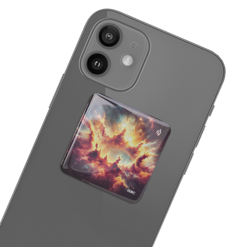 3D-стикер ISBC MIFARE 1K 7B "Туманность; Корона", арт. 006-59878