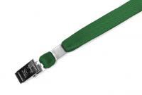 Лента для бейджа c клипсой зеленая 11 мм – купить