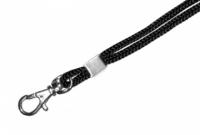 Одноцветный шнурок с карабином-люкс, черный