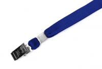 Лента для бейджа c клипсой синяя 11 мм – купить