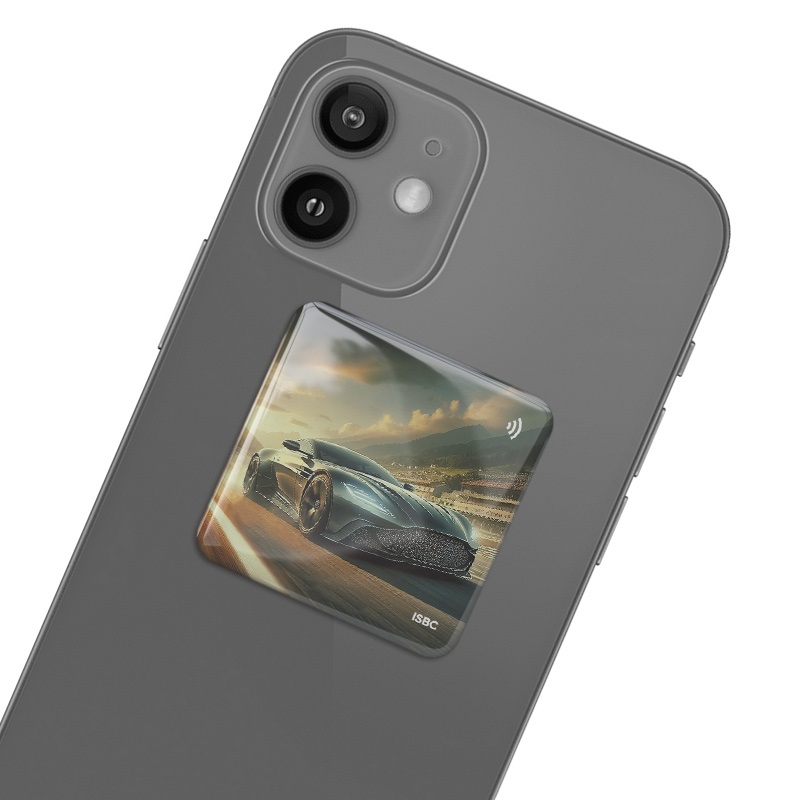 3D-стикер ISBC MIFARE ID "Авто; Туманный рыцарь", арт. 006-59828