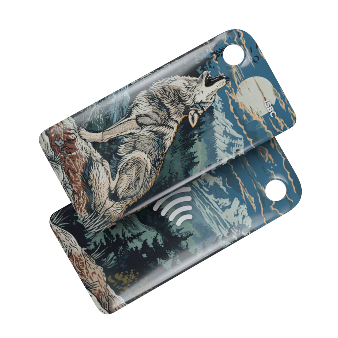 Брелок ISBC MIFARE Plus SE 1K 7B "Лесные жители; Волк", арт. 121-54843