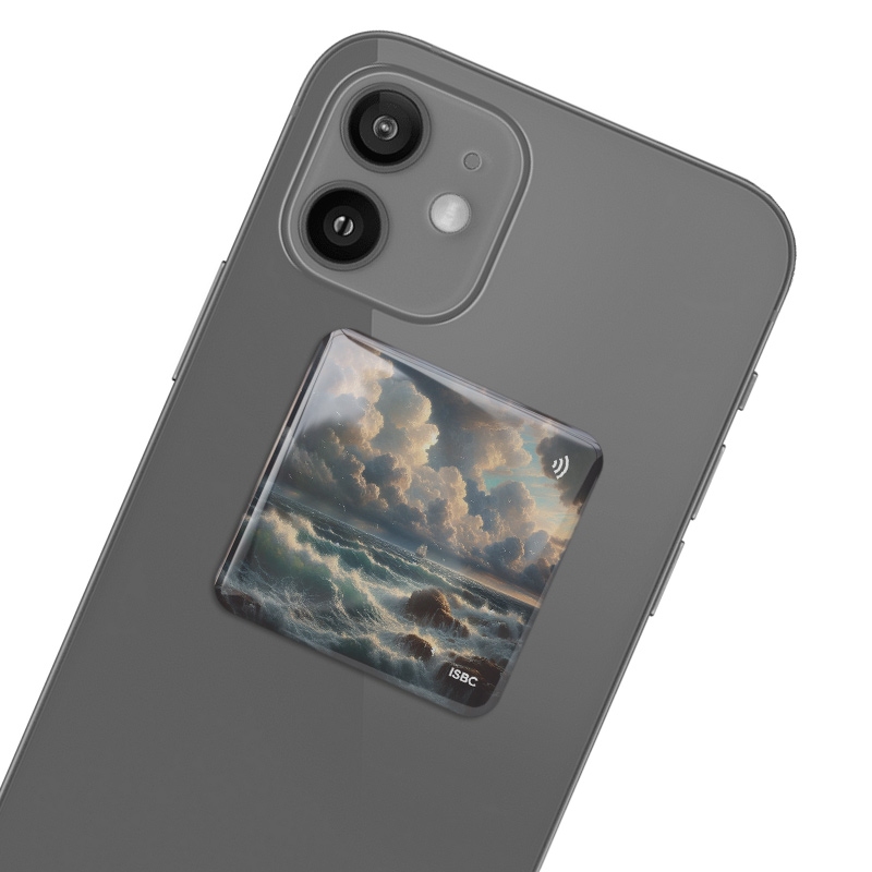 3D-стикер ISBC MIFARE Plus SE 1K 7B "Море; Буря над горизонтом", арт. 006-59762