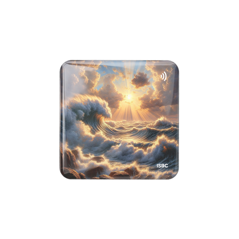 3D-стикер ISBC MIFARE Plus SE 1K 7B "Море; Буря света", арт. 006-59741
