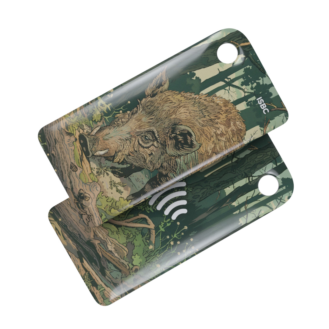 Брелок ISBC MIFARE Plus SE 1K 7B "Лесные жители; Кабан", арт. 121-54833