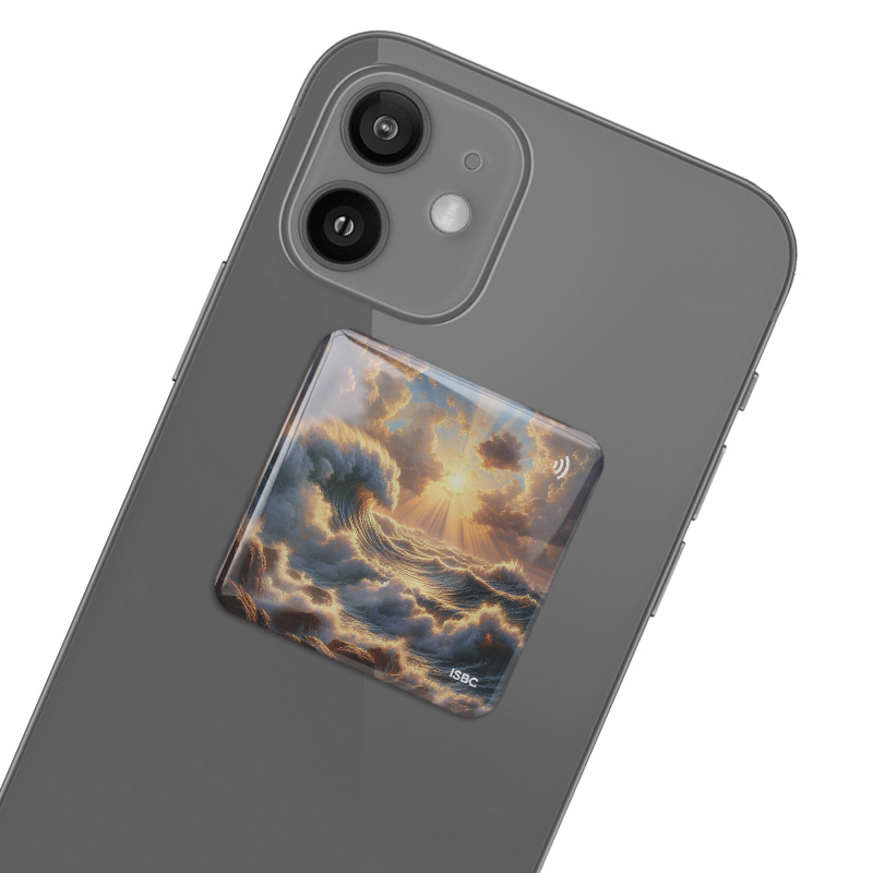 3D-стикер ISBC MIFARE Plus SE 1K 7B "Море; Буря света", арт. 006-59741