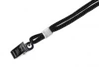 Одноцветный шнурок с прищепкой, черный