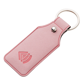 Чехол для карты брелока «Тройка» розовый