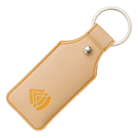 Чехол для карты брелока «Тройка» бежевый – купить