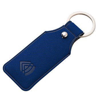 Чехол для карты брелока «Тройка» темно-синий