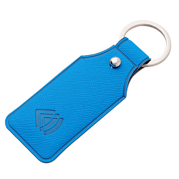 Чехол для карты брелока «Тройка» голубой