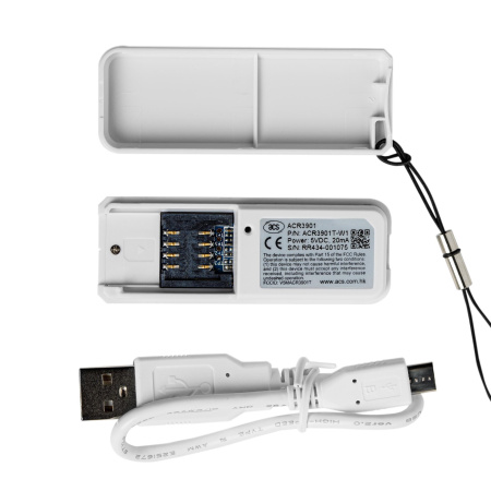 Считыватель ACS ACR3901T-W1 , ридер для SIM-карт с Bluetooth ACS ACR3901T-W1 переносной считыватель SIM-карт