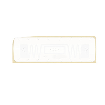 UHF RFID-метка на лобовое стекло ISBC Windshield Label 87x27 мм, UCODE8, самоклеящаяся, разрушаемая, PET, 70x13,7 мм UHF-метка ISBC на лобовое стекло, UCODE 8, 70х13,7