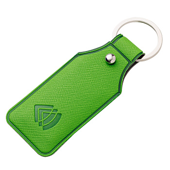 Чехол для карты брелока «Тройка» зеленый